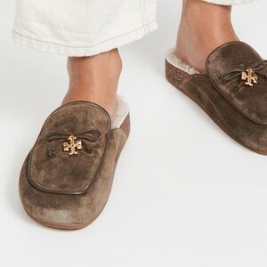 Tory Burch Charm Olive Mules